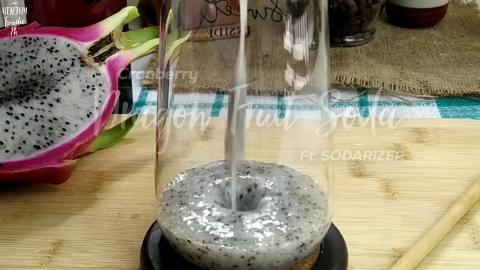 Cranberry Dragon Fruit Soda | Sparkling Fruit Soda