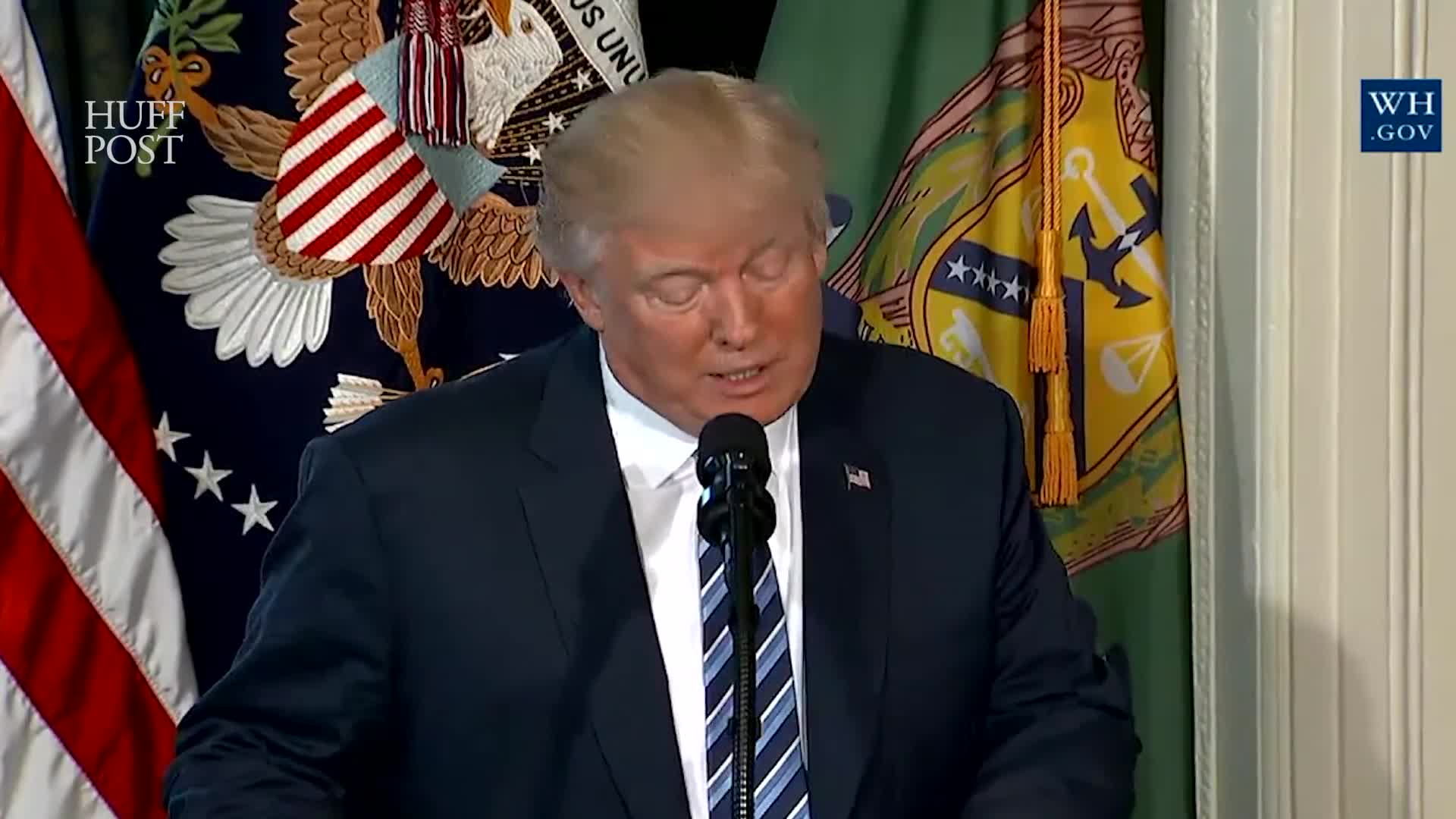 President Trump Shouts Out Hamilton | HuffPost Videos