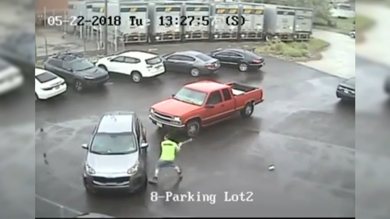 Road rage video shows sledgehammer attack in Philadelphia Raleigh
