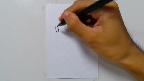 Drawing big head zombie graffiti