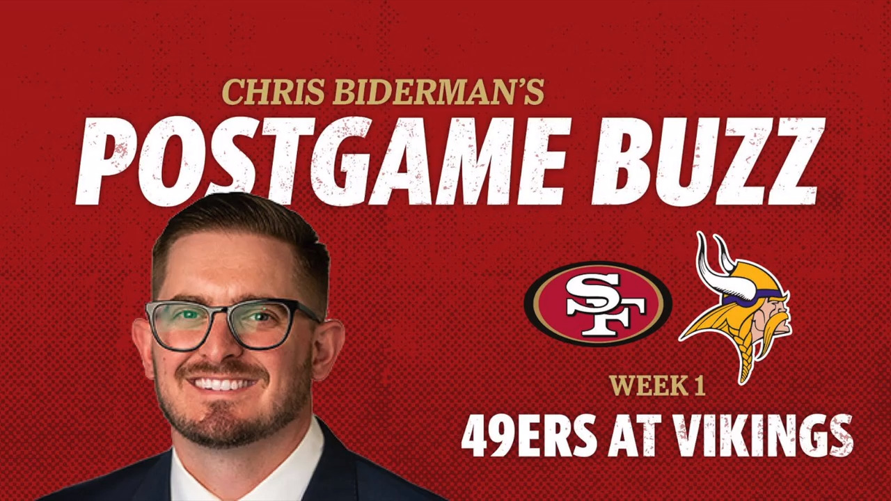 Chris Biderman's takeaways from the San Francisco 49ers week one victory 