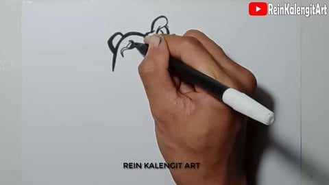 Dragon Character Graffiti Drawing