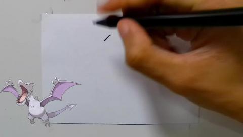 Drawing Pokemon AERODACTYL