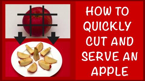 How to Quickly Cut and Serve an Apple with the Tic-Tac-To...