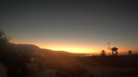 Dawn In February in Salobrena Southern Spain