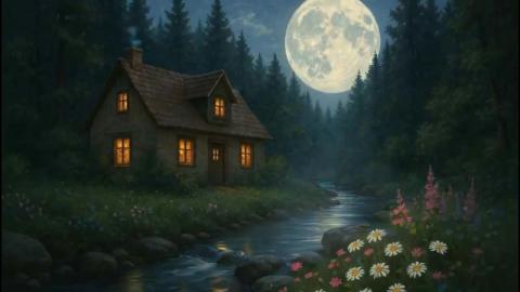 FOREST SOUNDS, RELAXING SOUNDS OF THE RIVER WITH GENTLE B...