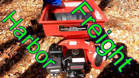 Harbor Freight Predator 6.5 HP Chipper Shredder - First T...