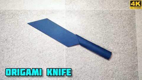 Origami Knife | Origami tutorial | Paper craft