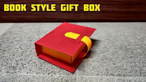 Book Style Gift Box | Origami tutorial | Paper craft
