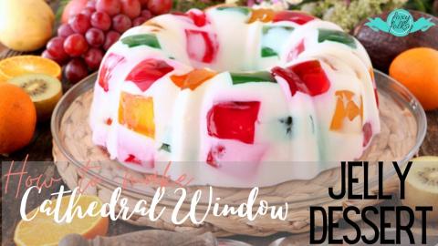 Cathedral Window Jelly Dessert