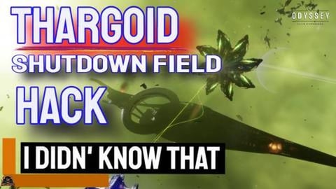 Thargoid Shut Down Field HACK Well I did Not Know That El...