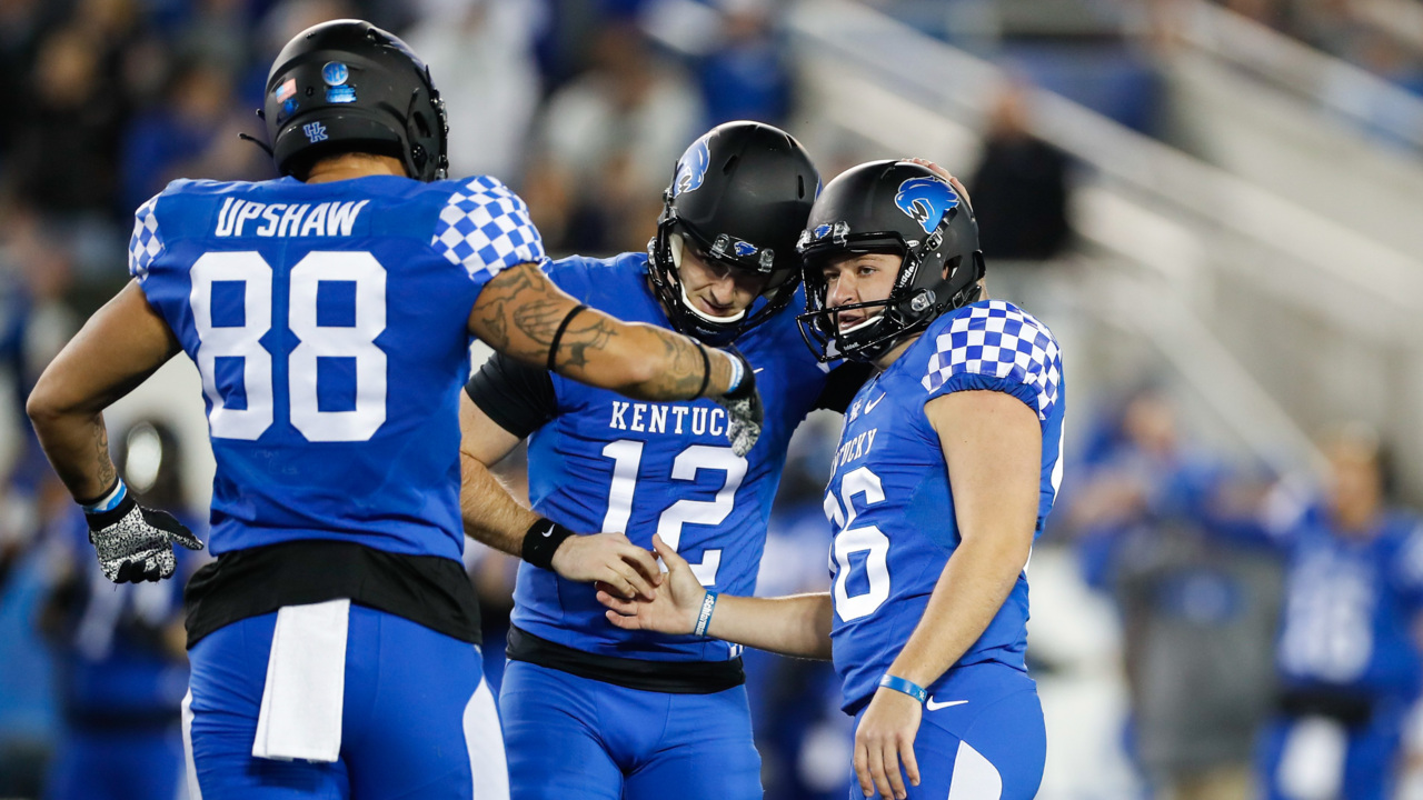 Kentucky football kicker Matt Ruffolo MVP vs Louisville Lexington