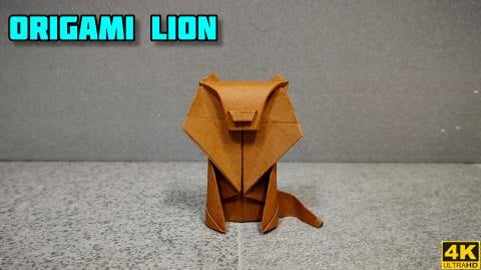 Origami Lion | Origami tutorial | Paper craft