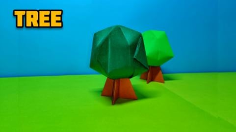 Origami Tree | Paper tree | Origami tutorial | Paper craf...