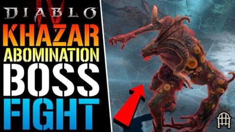 Diablo 4: Khazra Abomination Boss Fight! How To Get The A...
