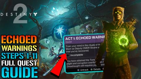 Destiny 2: "Echoed Warnings" ACT 1 Steps 1-11 Full Quest ...