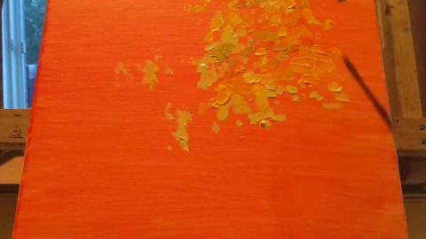 Oil Painting Demonstration - Autumn stream -  Timelapse P...