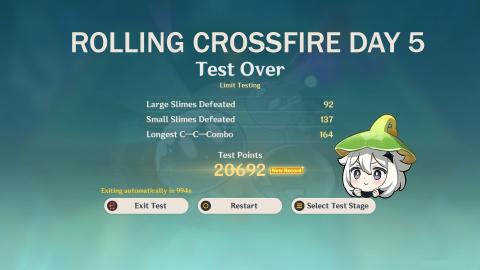 Rolling Crossfire Day 5 20692 Score 164 Combo + Epilogue