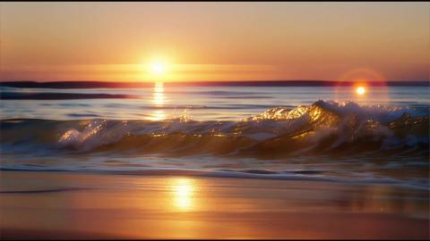 Ocean Waves  Calm Instrumental Music  Nature Sounds - AMI...