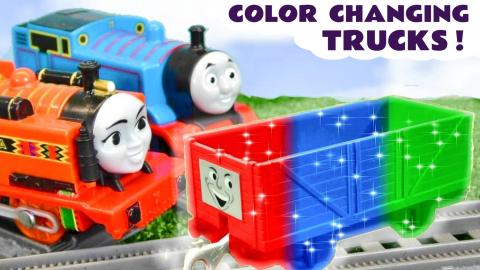 Thomas The Train and the Color Changing Trucks Story