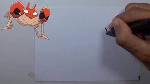 Drawing Pokemon KRABBY
