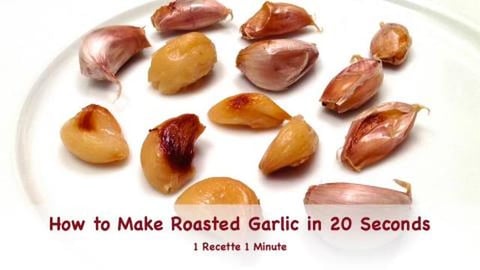 How to Make Roasted Garlic in 20 Seconds / Food Hacks (sh...