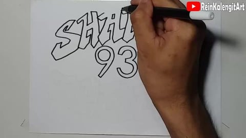 Drawing Grafiti Name Sahier 