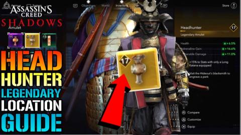 Assassin's Creed Shadows: "Headhunter" Legendary Amulet G...