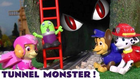 Paw Patrol Rescue | Monster in the Tunnel Episode | Carto...