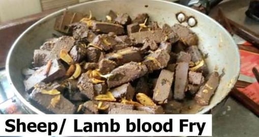 LAMB BLOOD FRY