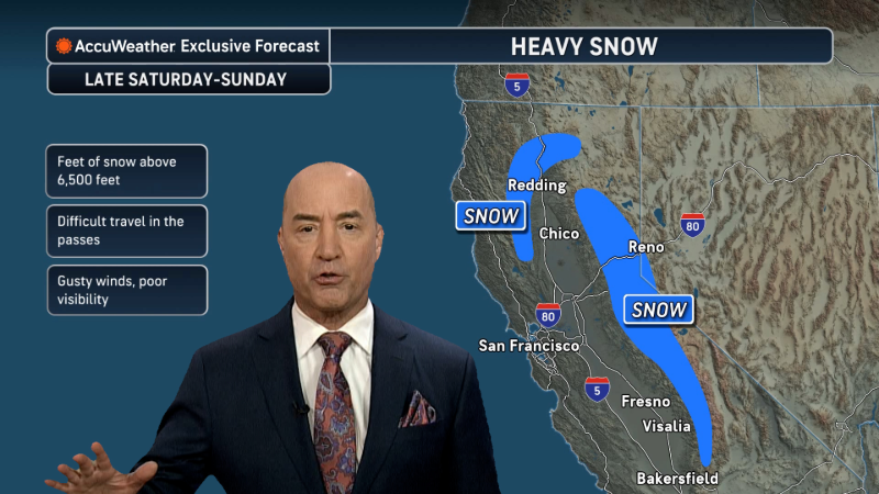 Strong weekend storms deliver rain, snow to California | AccuWeather