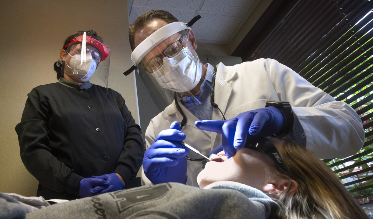 Dr. Vince Kokich and orthodontic assistant Jill Jordan of Smart