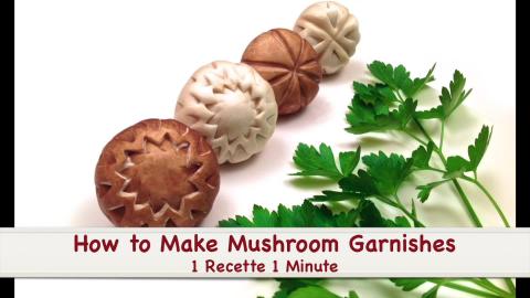 Beautiful Mushroom Garnishes / Food Decoration