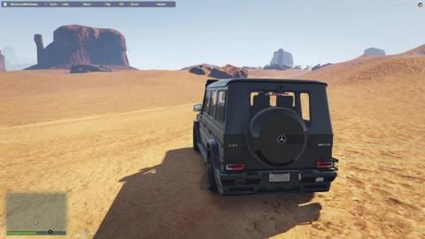 MERCEDES G65 IN GTA 5 DESERT