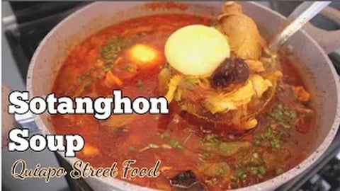 SOTANGHON SOUP _ Quiapo Style _ Pinoy Street Food _ Glass...