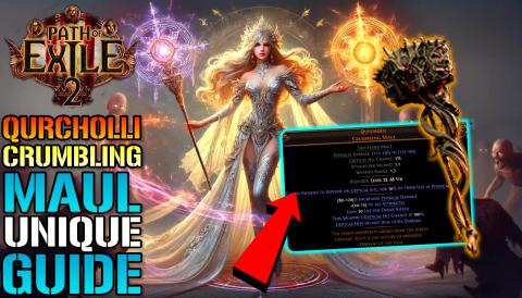 Path Of Exile 2: "Quecholli Crumbling Maul" Unique Weapon...
