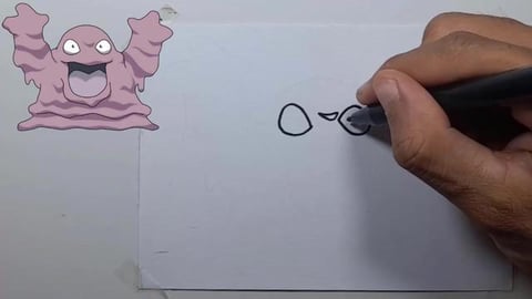 Drawing pokemon GRIMER #shorts