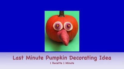 Last Minute Pumpkin Decorating Idea for Halloween (Shorts...