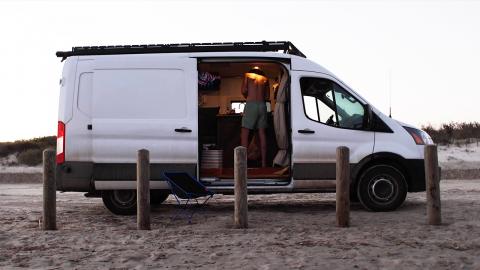 To the Beach! First Trip Living Out of the Van