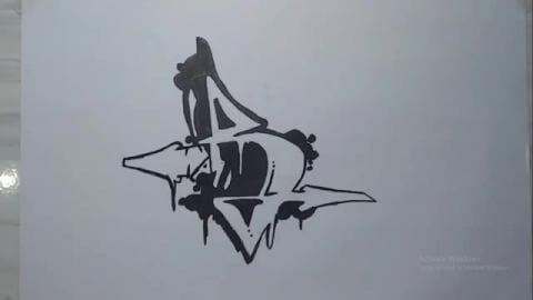 Drawing Graffiti Letter B