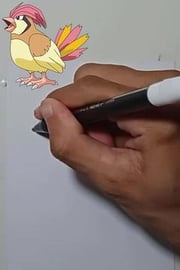 Drawing Pokemon PIDGEOTTO Shorts