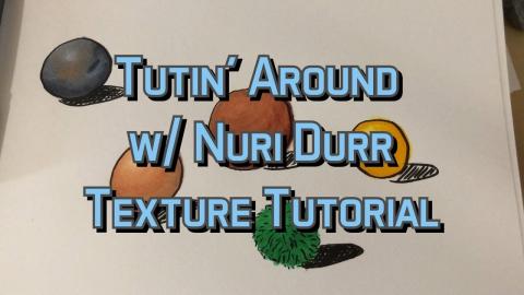 Doing a Texture Study With Copic Markers - Timelapse