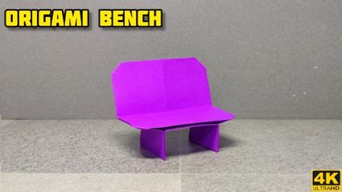 Origami Bench | Origami tutorial | Paper craft