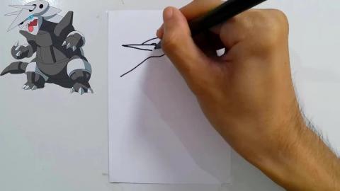 Draw pokemon Aggron shorts