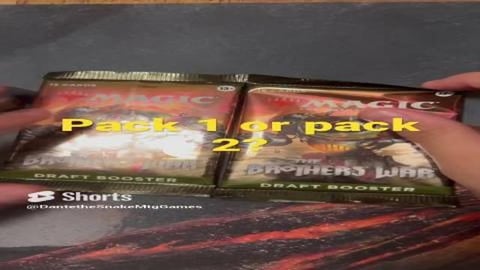 #shorts pack 1 or pack 2? #mtg #open 2 brothers war draft...