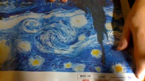 starry night-diamond painting ‐ Made with Clipchamp