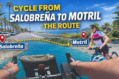 Cycle to Motril from Salobrena. Cycling in Southern Spain...