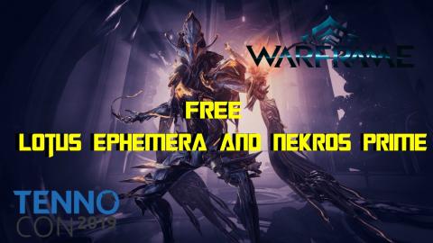 Warframe | Free Lotus Ephemera & Nekros Prime | How To Ge...