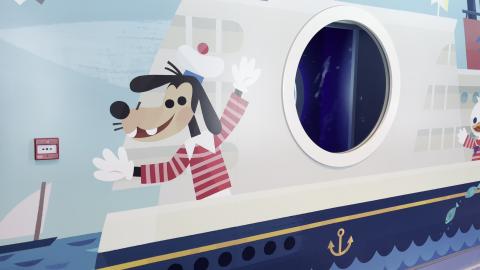 Disney Wish - 2nd Deck DCL Mural - 7/30/2022 - 4k