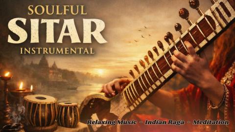 Relaxing Sitar Music  Indian Raga Meditation  Calm Instru...